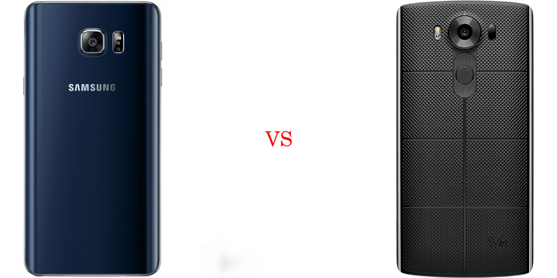 LG V10 versus Samsung Galaxy Note 5 3